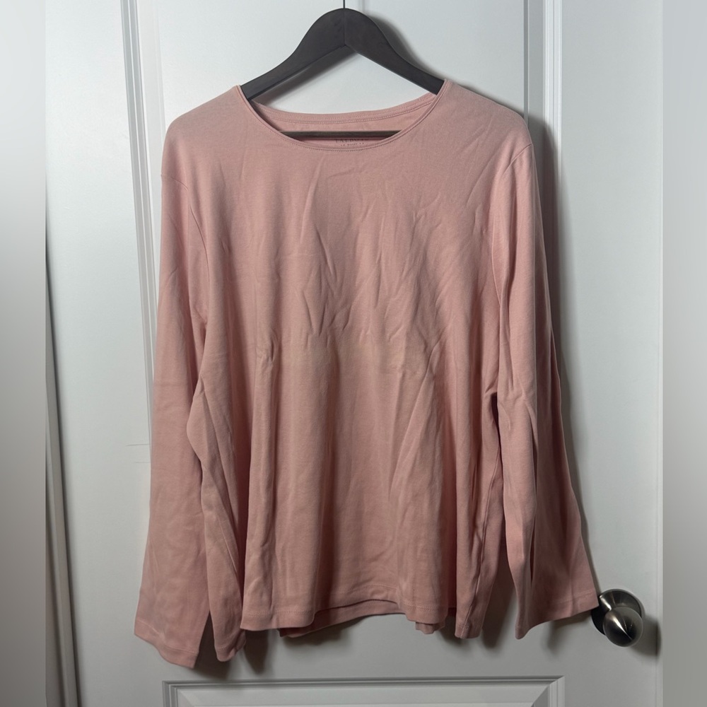 Talbots Woman Long Sleeve Lightweight Casual Tee